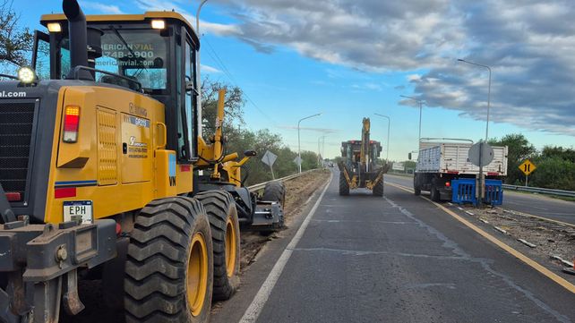 Obras en la Ruta 12, a la altura de Gualeguay