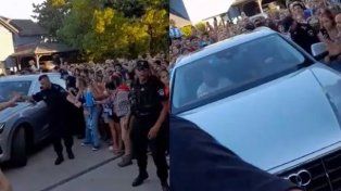 Messi fue recibido por Heinze en el barrio cerrado en Rosario