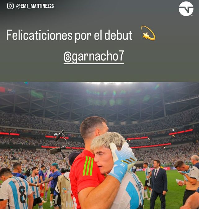 Garnacho tuvo su debut albiceleste: Si esto es un sueño, que jamás me despierten