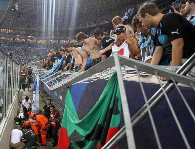 Brasil: varios heridos por una avalancha de hinchas