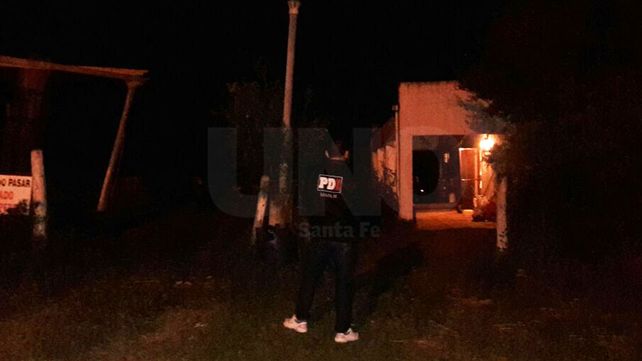 El lugar. Pesquisas de la PDI en la escena del homicidio.&nbsp;