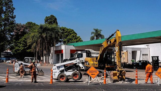 Paraná: reconstruyen el badén de Almafuerte y Zanni
