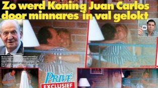 Difundieron fotos de 1994 del entonces rey Juan Carlos besándose con una actriz