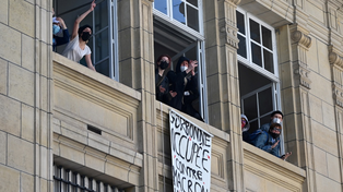 La Sorbona, ocupada contra Macron. Los estudiantes no permitieron el ingreso de periodistas ni fotógrafos.&nbsp;