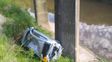 un auto cayo al vacio en el puente blanco de la ruta provincial 131 un auto cayo al vacio en el puente blanco de la ruta provincial 131