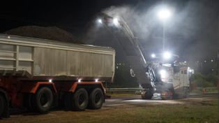 Repavimentan el puente del río Salado en la autopista y habrá reducción de calzada durante una semana