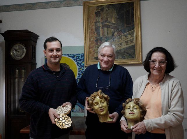 Los integrantes del Taller Fantoni. Gustavo Berton