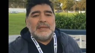 Diego Maradona arengó a Los Pumas