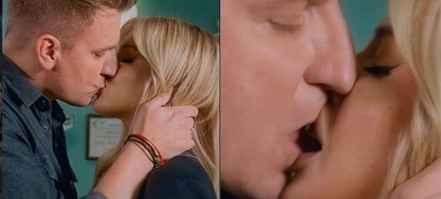 Wanda Nara y Maxi López se dieron un beso en la nueva ficción que protagonizan