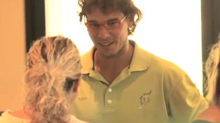 Rafael Nadal se lució como actor en una cámara oculta para una publicidad