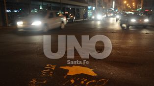 Pintaron una estrella para pedir justicia y seguridad vial