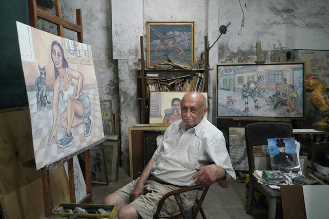 Orlando Belloni es pintor
