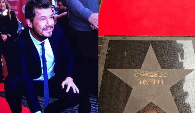 Marcelo Tinelli ya tiene su estrella en la calle Corrientes