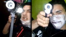 Video: un sicario de Chuky Monedita se grabó con una ametralladora Video: un sicario de Chuky Monedita se grabó con una ametralladora