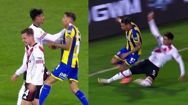 El jugador de River Portillo vio el pasado domingo ante Central una doble amarilla en poco más de un minuto y medio por sendas faltas a Di María.