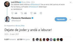 Randazzo lo mandó a laburar a Luis DElia