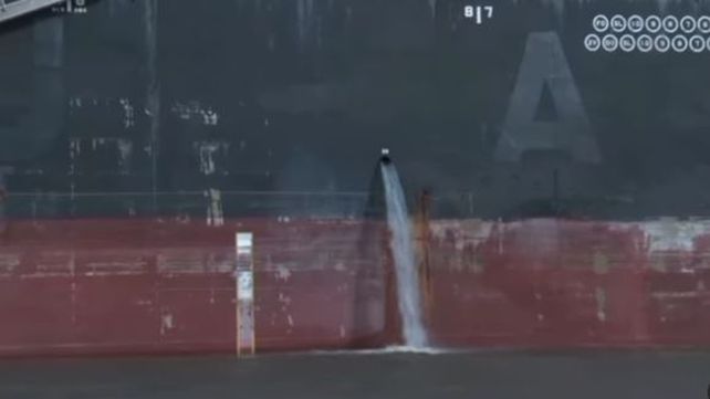 Investigan si el agua de lastre de los buques de ultramar contamina el río Paraná