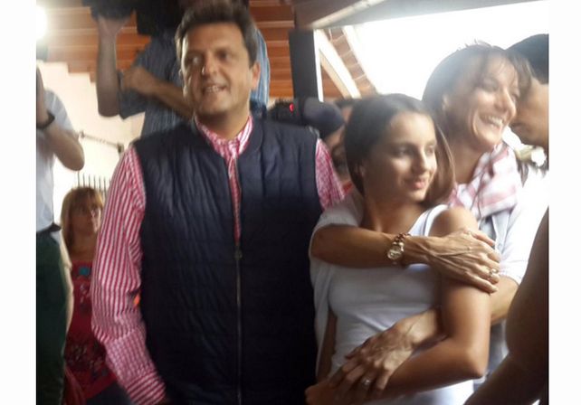 Massa con Galmarini y su hija Milli