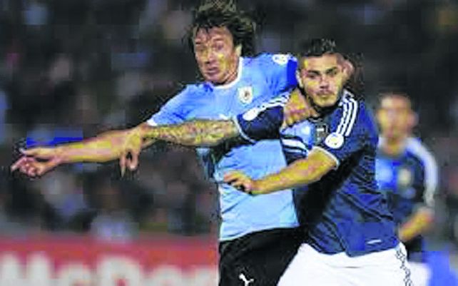 Icardi jugó hace 4 años ante Uruguay