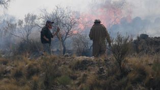 Contuvieron incendios en el sur cordob&eacute;s y hay alerta en San Luis por el viento