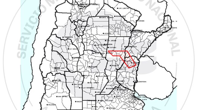 Rige un aviso a corto plazo para el norte de la provincia