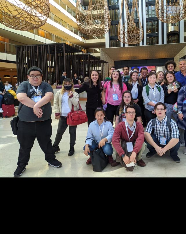 Jóvenes de la Asociación de Síndrome de Down Argentina (Asdra) en una jornada de capacitación.