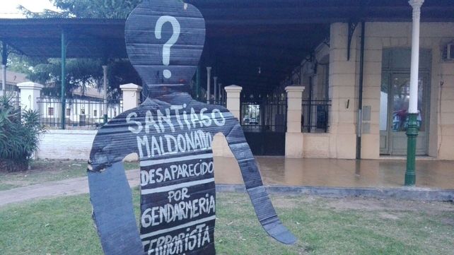 Reclamo. Los manifestantes apuntaron contra Gendarmería por la desaparición de Santiago Maldonado.