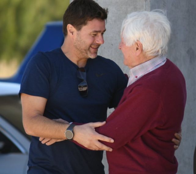 Pochettino se reencontró con Jorge Griffa en Bella Vista