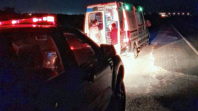 El hombre fue trasladado de urgencia al Hospital San Antonio de Gualeguay.