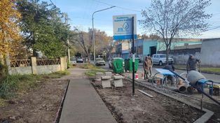 Recuperación de espacios públicos sobre calle Felipe Moré.