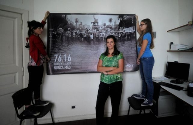 Hace 10 años, en 2016, Sabrina participaba de una actividad en el aniversario de otro 24 de marzo.