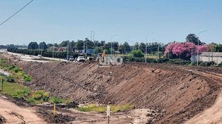 Avanza la construcción del intercambiador de acceso a Santo Tomé desde la autopista Santa Fe-Rosario.&nbsp;