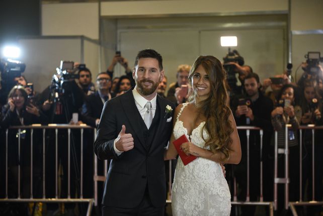 Leo con Antonela