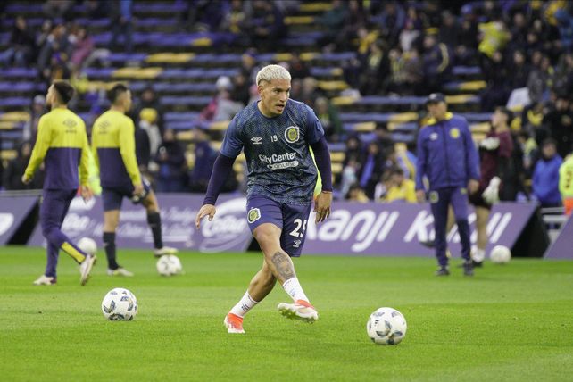Enzo Copetti hizo su estreno con la camiseta de Central en el partido frente a Lanús.