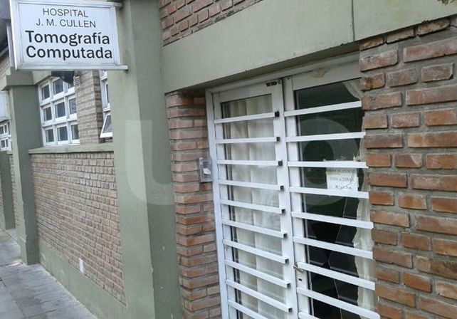 El lugar vancalizado por desconocidos.