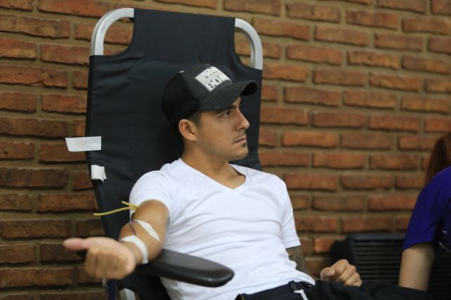 Los jugadores de Patronato donaron sangre / Fotos Diego Arias