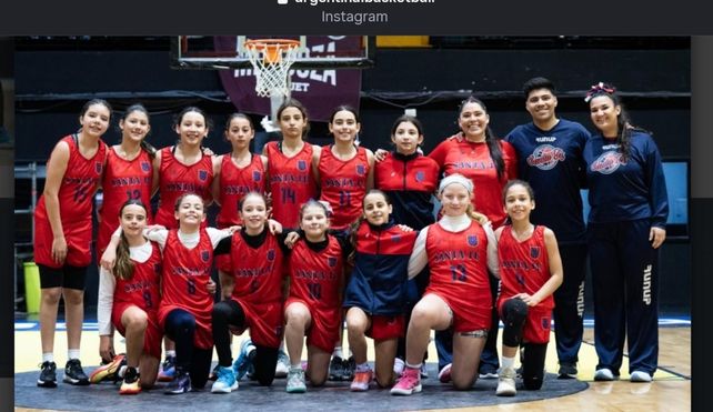 Las chicas de la U11 de la santafesina de básquet