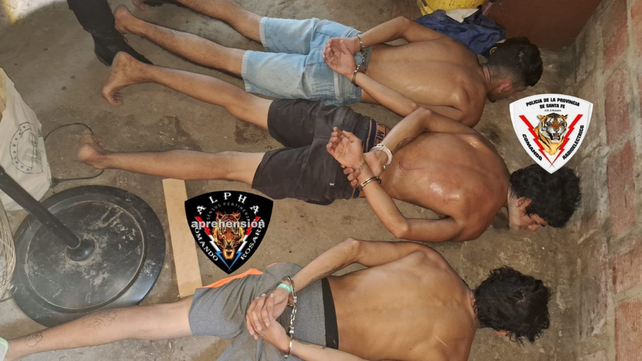 Tres de los detenidos por doble crimen en Villa Banana.