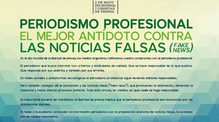 Campaña de los medios en contra de las noticias falsas