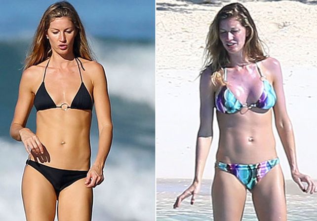 Gisele Bündchen mostró por primera vez su cuerpo luego de las cirugías estéticas secretas.  Foto: Grosby Group