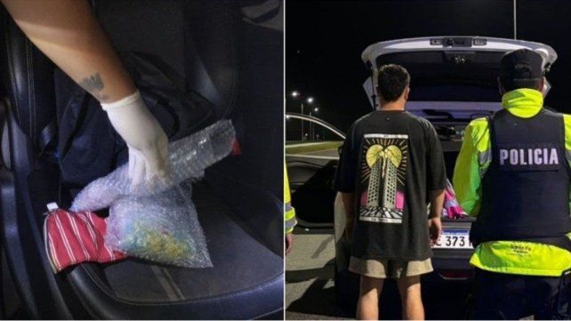 Detenido por transportar droga de diseño valuada en $50.000.000