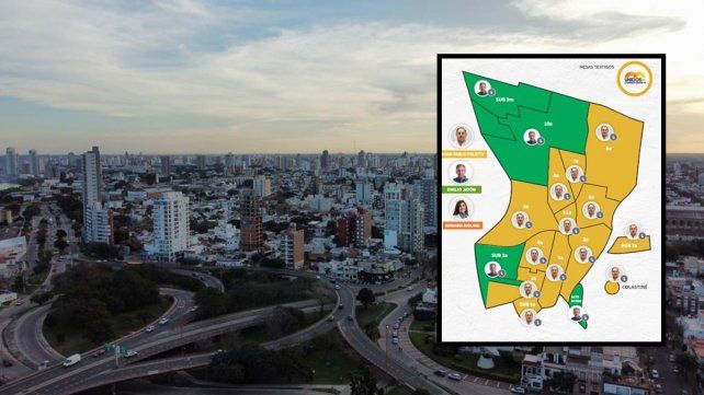 Las zonas clave de la ciudad que apoyaron a Poletti e impulsaron su victoria en la interna.