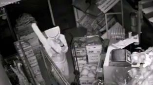 El insólito camuflaje que improvisó un ladrón para robar una verdulería