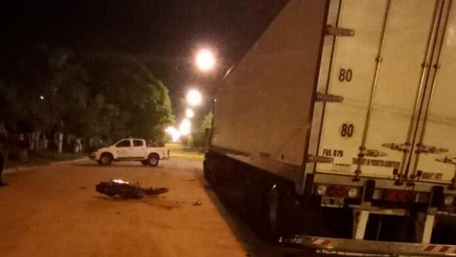 El accidente ocurrió la semana pasada con un camión estacionado.