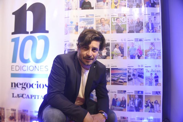El deportista y empresario Ramiro Nanni fue uno de los invitados al evento. Está pronto a inaugurar Rosario Arena Sports.