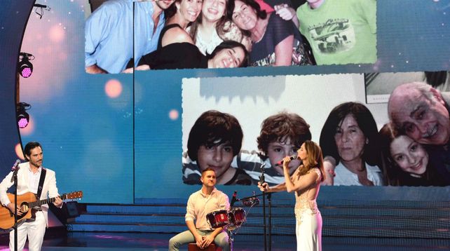 Cantando 2020. La actriz Laura Novoa en plena acción anoche en el homenaje a su padre