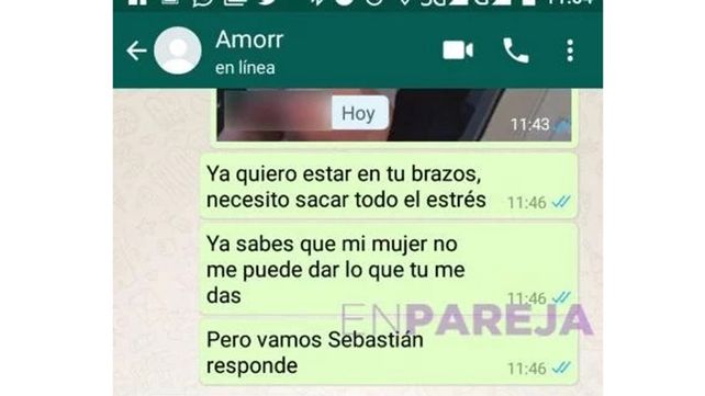 Su marido le envió por error una foto desnudo y un detalle en la conversación destruyó su vida