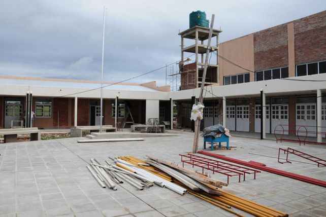 Avanzan las obras de las escuela Avellaneda en Aldea Brasilera