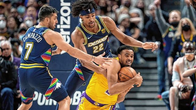 Campazzo se destacó en el triunfo de Denver ante Los Ángeles