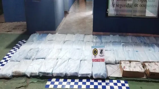 En un operativo en la ruta 14 decomisaron 530 kilos de filet y 29 docenas de empanadas de pescado. El utilitario